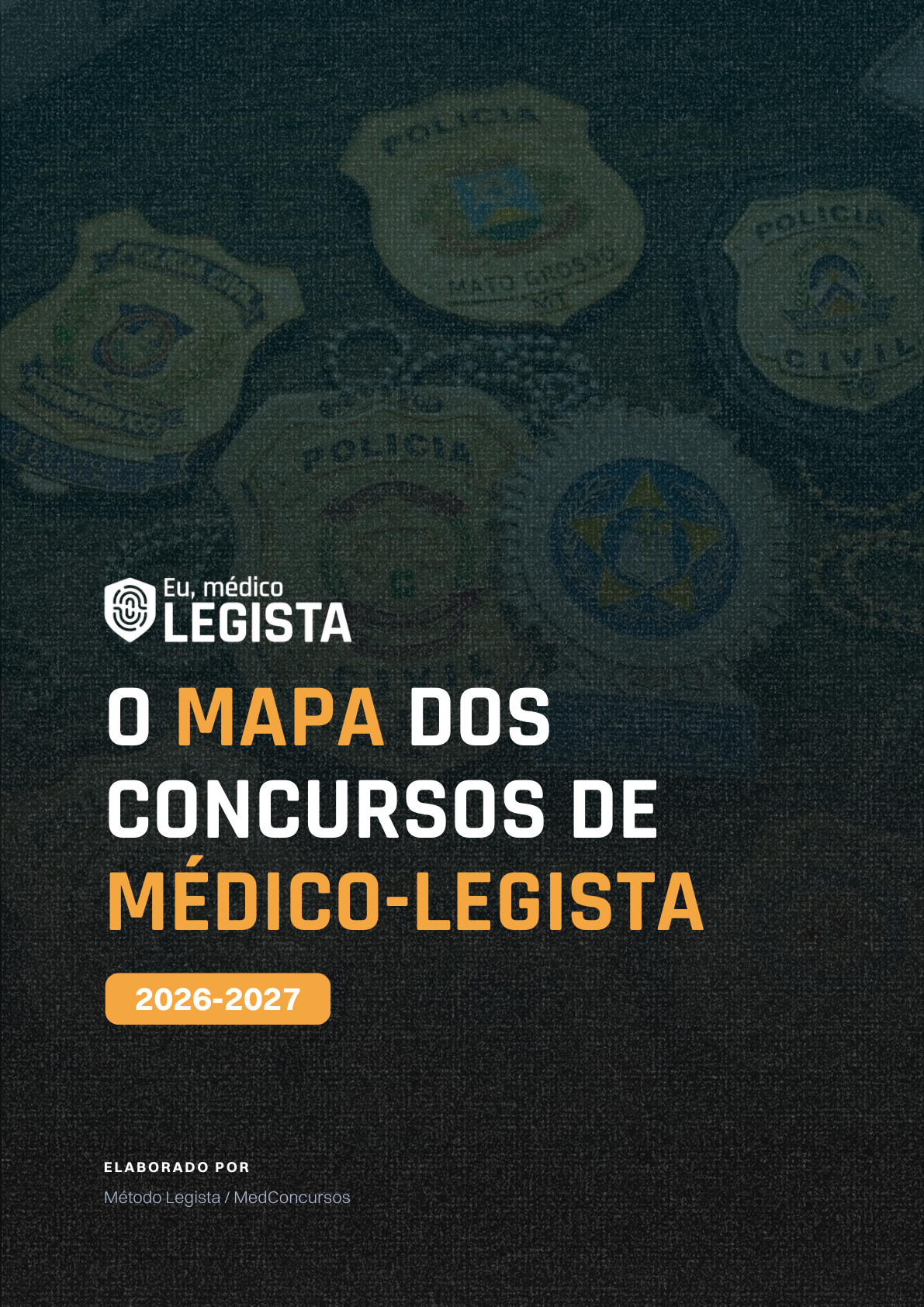 Capa impressa do Guia do Médico Legista